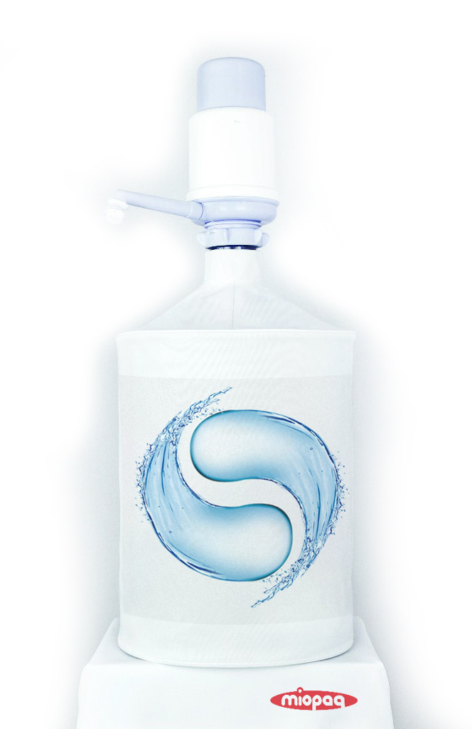 Чехол на бутыль с помпой  с принтом Водный знак Инь-Янь (арт. 103)