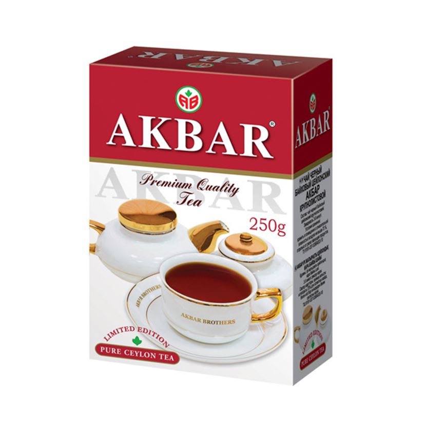 Чай Akbar Limited Edition red-white 250 гр картон. Цена за одну упаковку