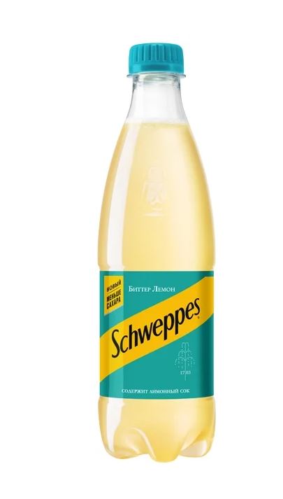 Напиток Schweppes вкус Лимон 0.5л, пэт. Цена одной упаковки.