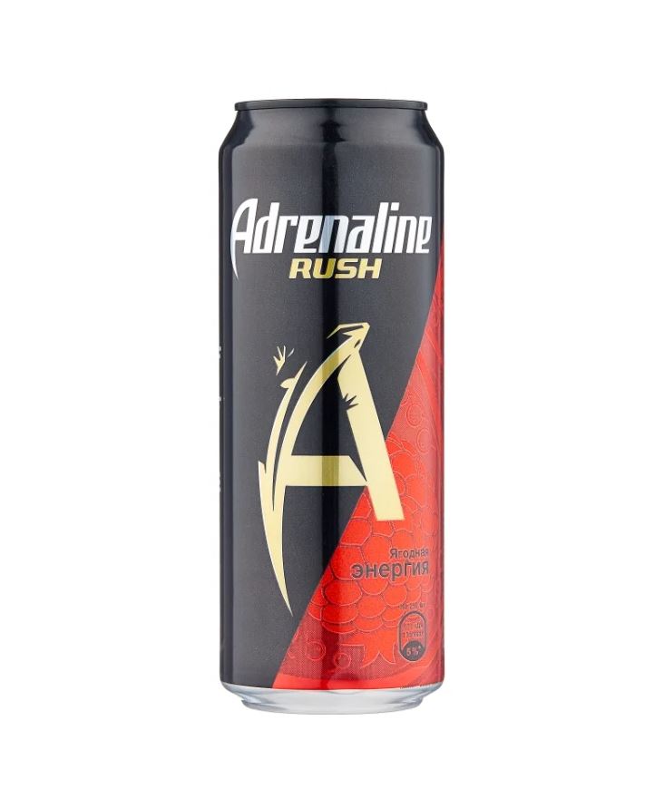 Энергетический напиток Adrenaline Rush Juicy ягодная энергия 449мл, банка. Цена одной упаковки.